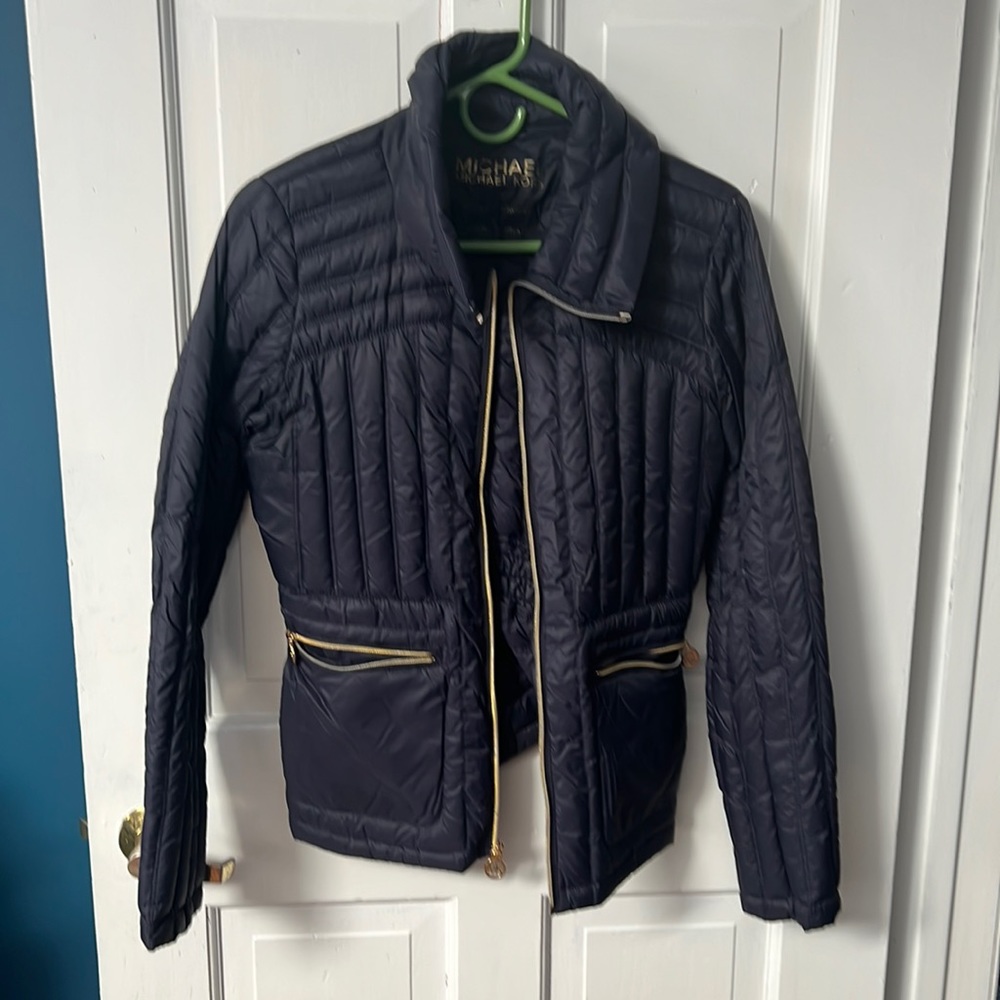 Michael Kors size S navy light puff jacket